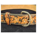 Handmade leather belt size 30