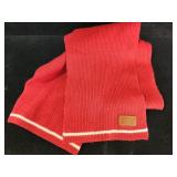 Red designer Coach neck scarf