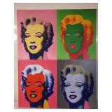 Andy Warhol  style Marilyn Monroe painting on