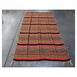 Vintage hand woven Mexican blanket