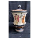 Hand painted urn