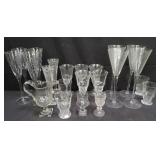 Group of glass pcs. Box lot