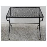 Wrought iron gardening side table