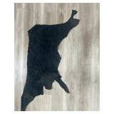 Black leather hide 33 " h x 58 " w