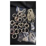 Collection of beaded costume jewelry