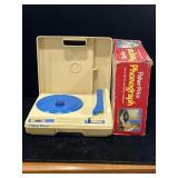 Vintage 1984 Fisher Price phonograph in box