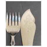 Vintage English silver plate fish servers