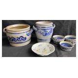 Group of vintage stoneware pottery