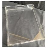 Clear acrylic serving tray