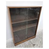 Vintage Hale bookcase with glass sliding doors