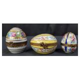 Group of 3 marked trinket boxes (PB)