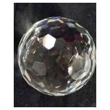 Multi facet glass sphere, 5"