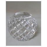 Cut crystal sphere, 3 1/2"