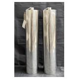Pair of chrome oil torches