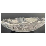 Vintage silver overlay glass dish divider