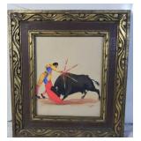Signed painting of a Matador