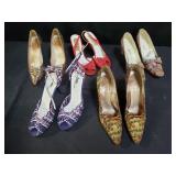 Group of designer style womens shoes box lot