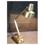 Tensor brushes brass finish desk lamp