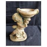 Chalk cherub figurine