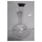 George Jensen 925S Sterling rim glass decanter