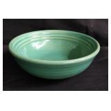 Bauer "6" Ring ware green bowl with interior