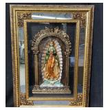Religious mirrored wall plaque