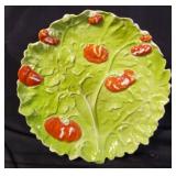 Royal Bayreuth tomato plate 8 1/2"diam. Ink s