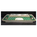 Hand painted porcelain ink well