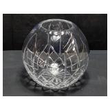 Crystal bowl, 8" h. x 9" diam.