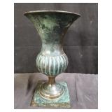 Decorative solid brass urn