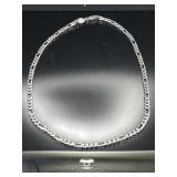 18" Italian sterling silver chain necklace, 14.22g