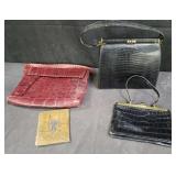 Group of designer style women purses box lot