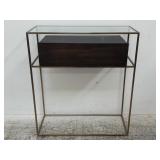 Entryway cabinet w/ glass insert