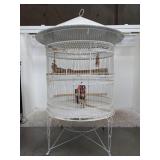 Large wrought iron bird cage