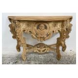 Vintage carved console table