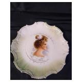 Empire China 879 Lady portrait plate 10 1/2" N