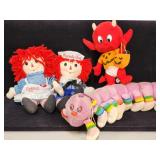 Vintage plush collection Raggedy Ann and Andy