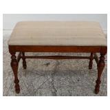 Vintage vanity bench