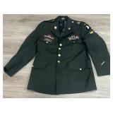 Military jacket with military pins size 44L