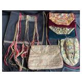 Group of vintage cloth purses