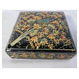 Lacquer floral jewlery cover box