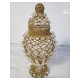 Beaded overlay jar