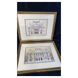 Architectural opera house series framed prints