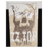 ZZ Top autographed VIP poster from 2012
