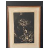 1965 signed and titled engraving