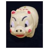 Vintage plastic general art craft piggy bank