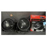 2 Honeywell turbo force power fans