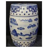 Hand painted Asian ceramic garden stool