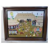 Signed oil painting on canvas "Show Time"