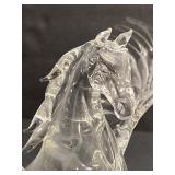 Signed Art glass Pegasus by 20th century warren